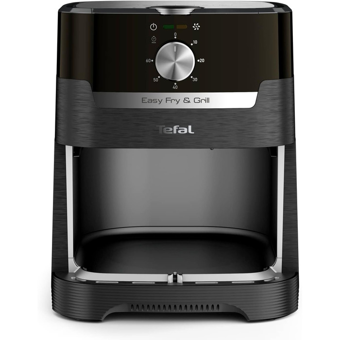 Tefal EY5018 Easy Fry & Grill Classic Hot Air Fryer | 2-in-1 Technology (Air Fryer and Grill) | XL | 4.2 Liter for 6 Portions | 1550 Watts | Energy-Saving | Oil-Free | Healthy Fryer | Black