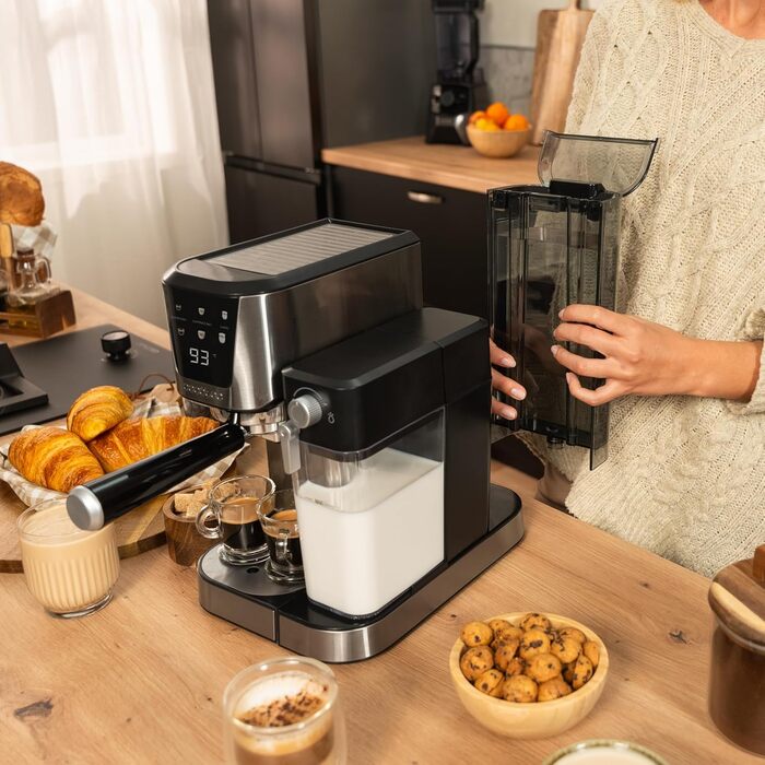 Кавомашина Cecotec Power Espresso 20 Cream: 20 Bar, Thermoblock, для еспресо, капучино, лате, з молочним контейнером 700мл