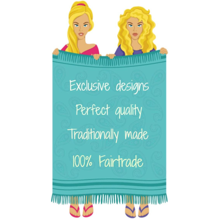 ZusenZomer Fouta Hamam Towel Women's XL 100x190 - Hammam Bath Towel Beach Towel Hammam Towel - 100% Combed Cotton Oeko-TEX - Fair Trade Hamam Towels (Sea Green) 100x190cm Sea Green