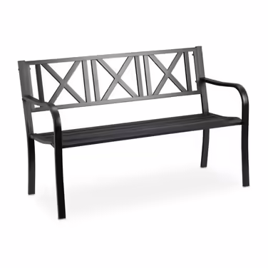 Relaxdays Metal Garden Bench