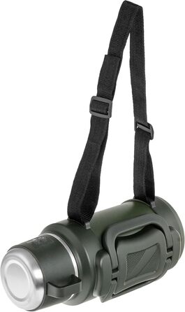 Термос Badger Outdoor Big Boy 1.3L з нержавіючої сталі з ситом для чаю | Вакуумна ізоляція, система One Touch, 24 години збереження тепла, ремінь, оливковий зелений