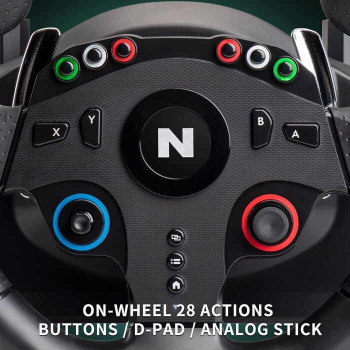NITHO Drive Pro ONE: Ігровий кермо NITHO з педалями та перемикачем передач для PS4, PC, Xbox One, Xbox Series X|S та Switch. 270 градусів, Zero Dead Zone.
