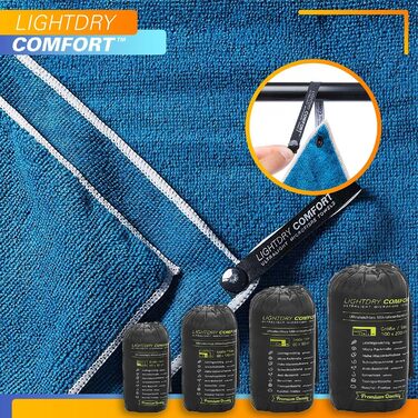 Спортивне рушник LightDry® Original з мікрофібри - для подорожей, у рюкзак, для басейну та фітнесу - швидковисихаюче, антибактеріальне (60 x 30 см, Petrol)