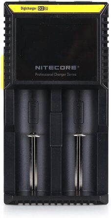 NiteCore D2 EU - Інтелектуальний зарядний пристрій для акумуляторів з LCD дисплеєм (18650, 18350, 26650, AAA, AA, CR123A)