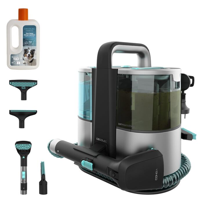 Пилосог-мийка Cecotec Conga 1700W 3-в-1: для килимів, плям, з резервуарами 1.6л/0.95л, радіус дії 9м (Carpet&Spot Clean XL Neo)