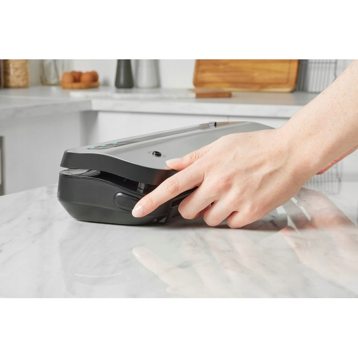 Вакууматор FoodSaver VS1290X, сріблястий, 120 Вт, 28 см