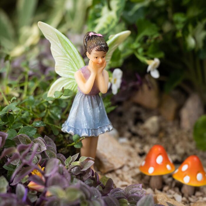 PRETMANN's Garden Fairies – 7-piece set of little fairies and accessories – Colorful supplies