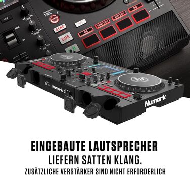 DJ-контролер Numark Mixstream Pro+ з розділенням STEM, 2 деки, Wi-Fi, 7