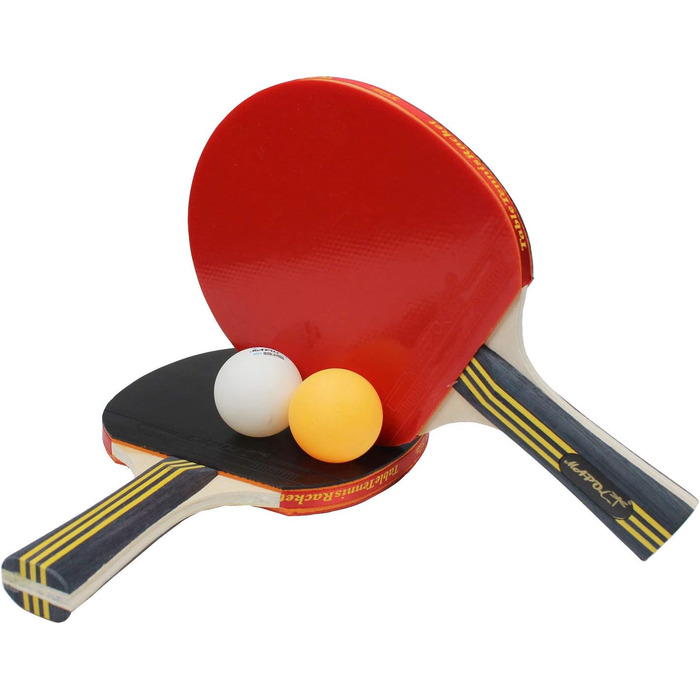 Набір для пінг-понгу MAPOL: 4 професійні ракетки та 8 м'ячів 3-зірки, зручний кейс