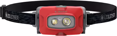 Налобний ліхтар Ledlenser HF4R Core, 500 люмен, LED, акумуляторний, водонепроникний IP68, з червоним світлом для туризму та кемпінгу
