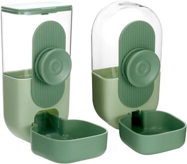 Автоматичний годівниця та поїльник для дрібних тварин QWORK® 870ml/800ml, для їжаків, кроликів, котів, собак