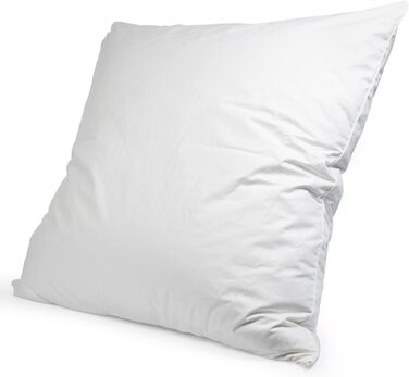 H&F Heimtextilien 2-Piece Set | Premium Quality | Pillowcases 80x80 cm | Filling: 1300 grams of feathers, goose feathers | 100% Natural Pillow | Cover: 100% Cotton | Feather Pillow 80 x 80 cm | Oeko-TEX Certified 1300.0 grams 2
