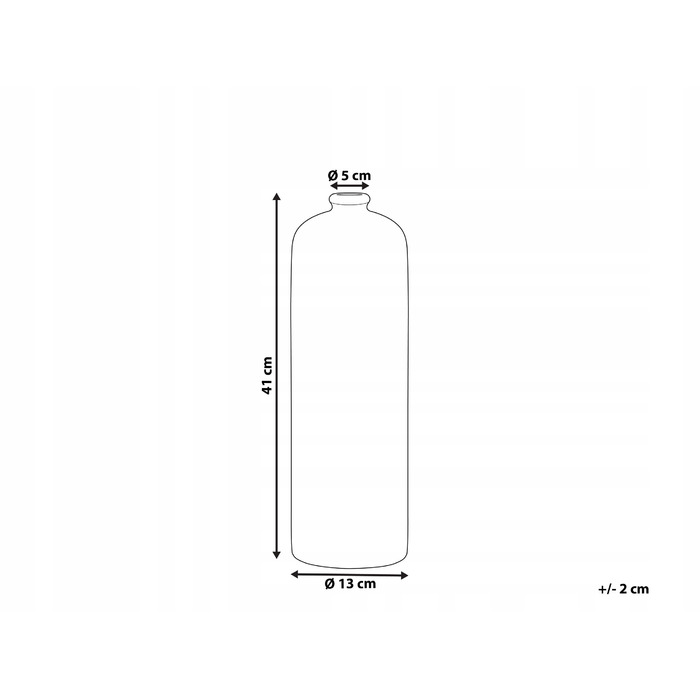 Керамічна ваза Beliani, 13 x 41 см