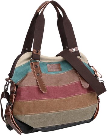 Жіноча сумка-шопер Eshow з канвасу велика для роботи, школи, покупок з ручками