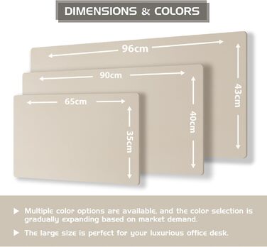 Підкладка для столу Aothia з натурального корку та PU-шкіри, 65x35 см, бежева