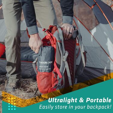 Надувна ізомат TREKOLOGY UL140 - легка туристична ізомат для кемпінгу, компактна та зручна для відпочинку