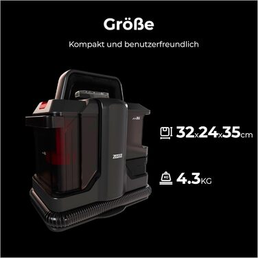 Zedar C600-750W: компактний миючий пилосос для килимів, меблів та авто