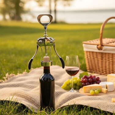 Відкривачка для вина Wortek: якісний штопор для пляшок з корком - подарунок для поціновувачів вина