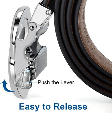 Чоловічий шкіряний ремінь ITIEZY з вінтажним принтом, автоматична застібка, 35 мм, регульований, для ділового костюма