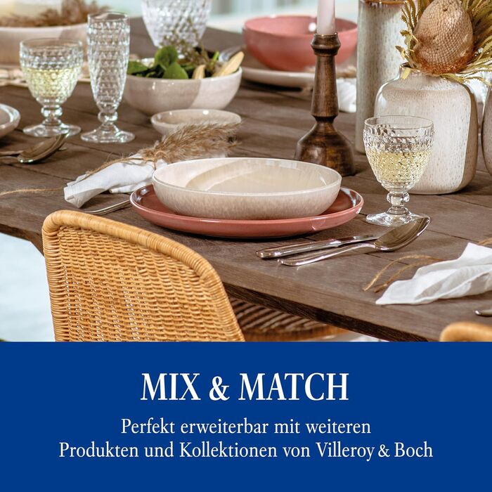 Villeroy & Boch – Mademoiselle Tableware Set, 68-Piece Cutlery Set, Dishwasher-Safe, Stainless Steel, Cutlery for 12 People, Cutlery Set for 12 People, Dinner Cutlery Set, Knives, Forks, Spoons, Stainless Steel 68-Piece. Elegant & Classic
