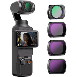 Набір фільтрів NEEWER ND/CPL для DJI Osmo Pocket 3: 4 шт. (ND16, ND64, ND256, поляризаційний)