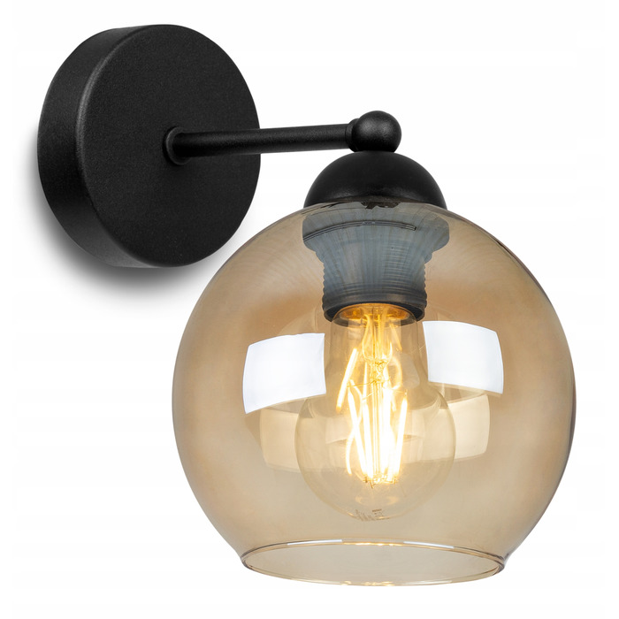 Настінний світильник Kinkiet Light Home, чорний з жовтим, E27 60 Вт