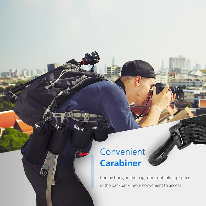 Чохол для об'єктивів Neewer 4 шт. з товстим неопреновим захистом для об'єктивів DSLR-камер (Сумісний з Canon, Nikon, Sony, Olympus, Panasonic). Розміри: Малий, Середній, Великий, XL