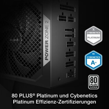 Блок живлення для ПК be quiet! Power Zone 2 1000W, сертифікація 80 Plus та Cybenetics Platinum