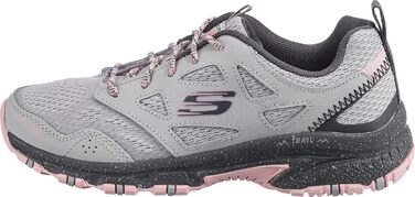 Дитячі кросівки Skechers 40 EU сірі зі шкіри та сітчастої тканини з рожевою окантовкою