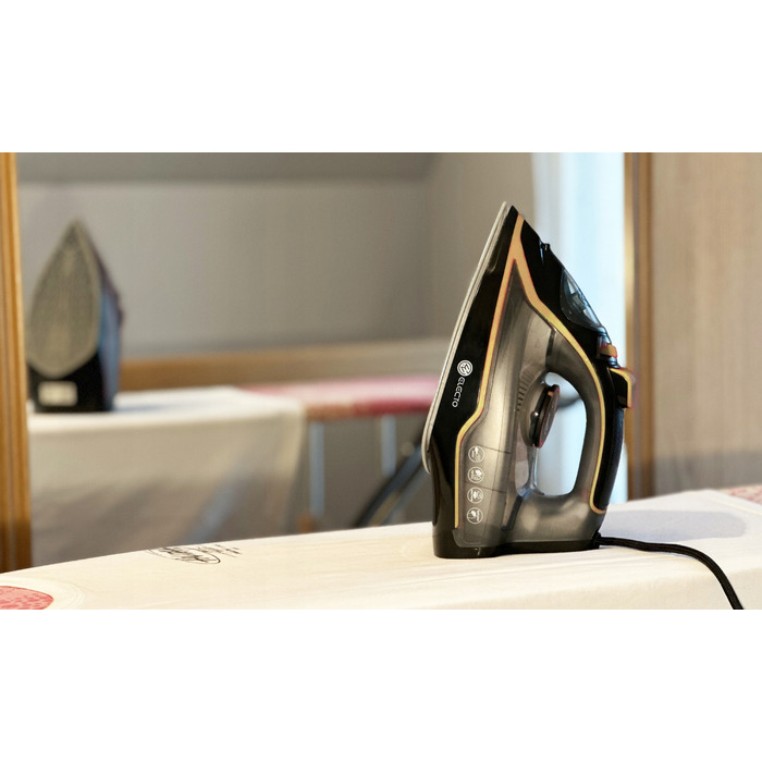 Парова праска Electo з керамічною підошвою, 3000 Вт, 380 мл, бежево-коричнева