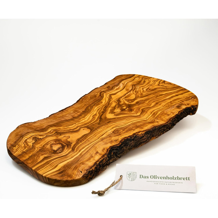Cutting board Olive wood/Antipasto board/Serving board made of olive wood/Charcuterie board/natural shape/Olive wood board with natural edge, 45cm