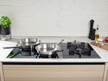 Сковорода Fissler Original Profi Collection з нержавіючої сталі, 24 см, з внутрішньою шкалою та зоною для приготування на грилі (без Novogrill), для індукційних плит