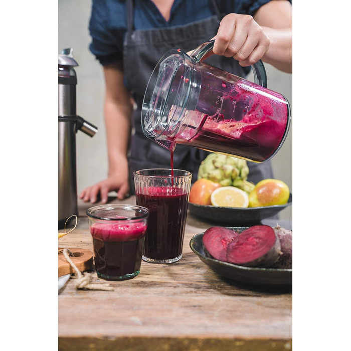 Електричний соковитискач Gastroback 40151 Design Multi Juicer Digital, 1300 Вт, XXL завантажувальний отвір (84 мм), 5 швидкостей