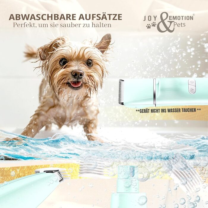 Машинка для стрижки тварин Joy & Emotion® 6-в-1: для котів та маленьких собак, з лазером та УФ-світлом, бездротова, тиха