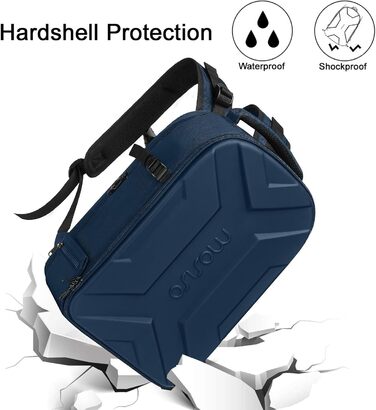 MOSISO Рюкзак для камери, фототехніки, з водонепроникним покриттям, сумісний з Canon/Nikon/Sony, блакитно-зелений (сталевий блакитний, L)