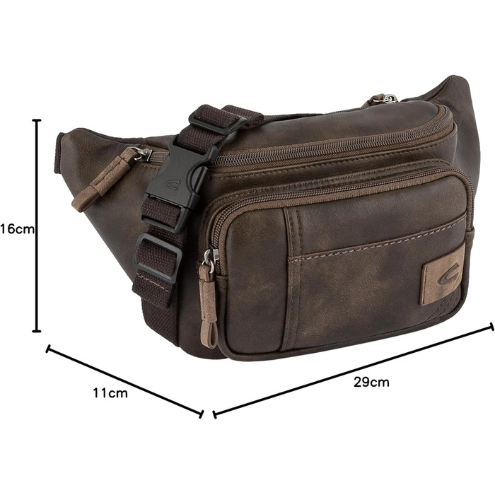 Чоловіча поясна сумка Camel Active Laos Brown, компактна та зручна