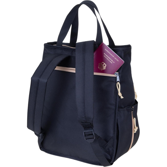 Spear Rucksack - Unisex, Hygge City Backpack, Women's Backpack, Leisure Backpack, Office Backpack, Sport & Leisure Backpack, A4 size, 12788 (12790 Black Flower (2))