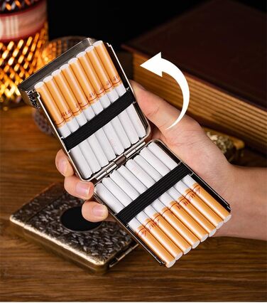 Електронне висувне попільничка з запальничкою для сигарет King Size (16 шт., чорний)