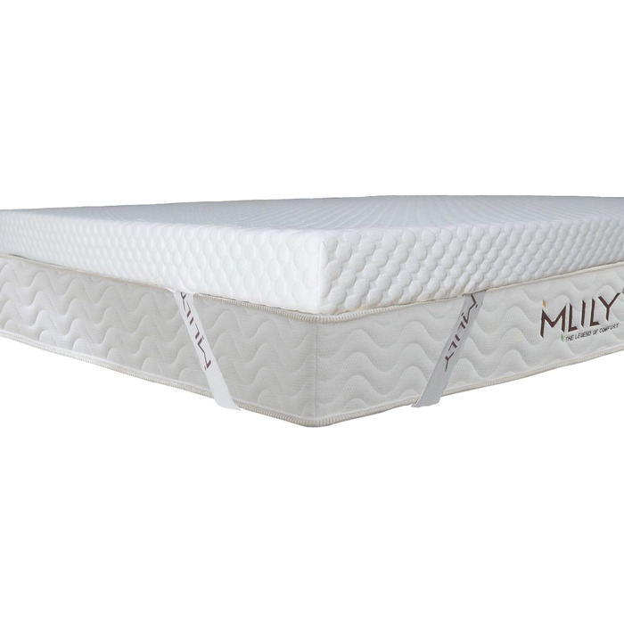 Ebitop Topper Mattress Topper, Cold Foam Mattress Topper, EBI - A2-160.6 Washable Cover 200x160x6 cm White