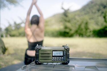 Радіо Sangean MMR-99: багатофункціональне, з ручкою, FM-RDS, Bluetooth, LED, IP55, для відпочинку та надзвичайних ситуацій