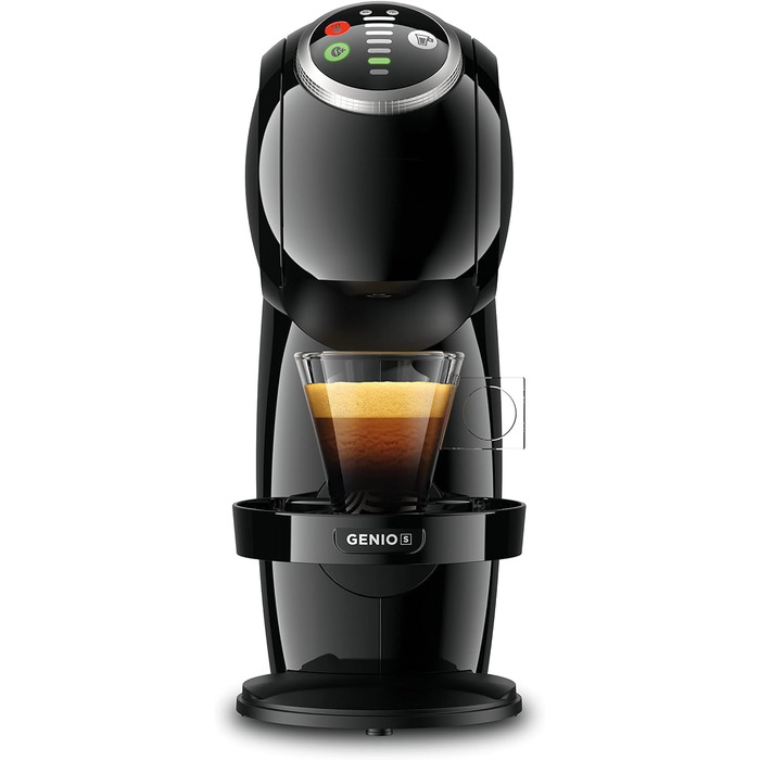 Кавомашина капсульна NESCAFÉ Dolce Gusto De'Longhi Genio S Plus EDG315.B, 0,8 л, чорна, для еспресо, капучино, латте