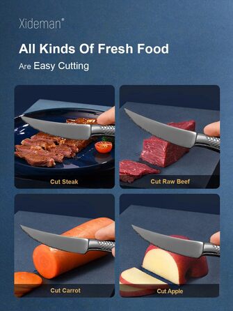 Набір столових приборів на 6 осіб, 24 предмети, чорний, нержавіюча сталь 18/10, з титановим покриттям, сучасний дизайн, ніж з двостороннім лезом, для мийки в посудомийній машині