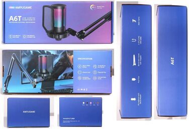 Мікрофон FIFINE для ігор та стримінгу, USB, з кріпленням, для ПК, MAC, PS4, PS5 (Рожевий)