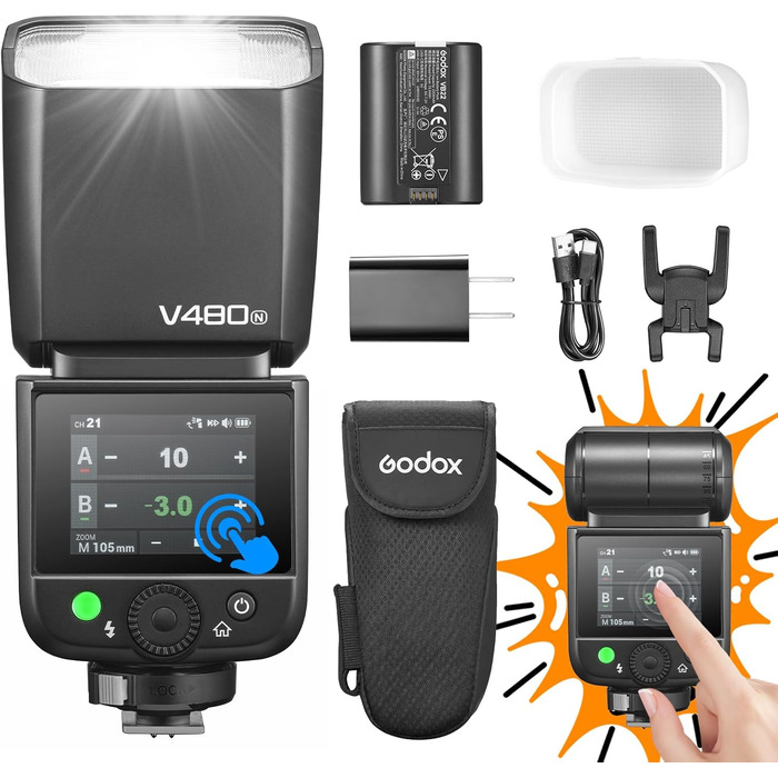 Спалах для камери Godox V480O: потужний TTL Speedlite з GN50 для Olympus та Panasonic