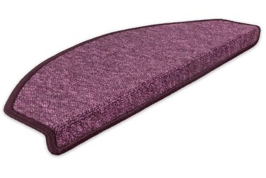 Сходинкові килимки Metzker Imago на сходи - фіолетовий (15 шт.) з антиковзким покриттям та ворсовим підкладом