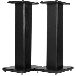 Підставка для акустики Suuiwau, 60 см, з дерева, для домашнього кінотеатру, з можливістю засипання піском, чорна