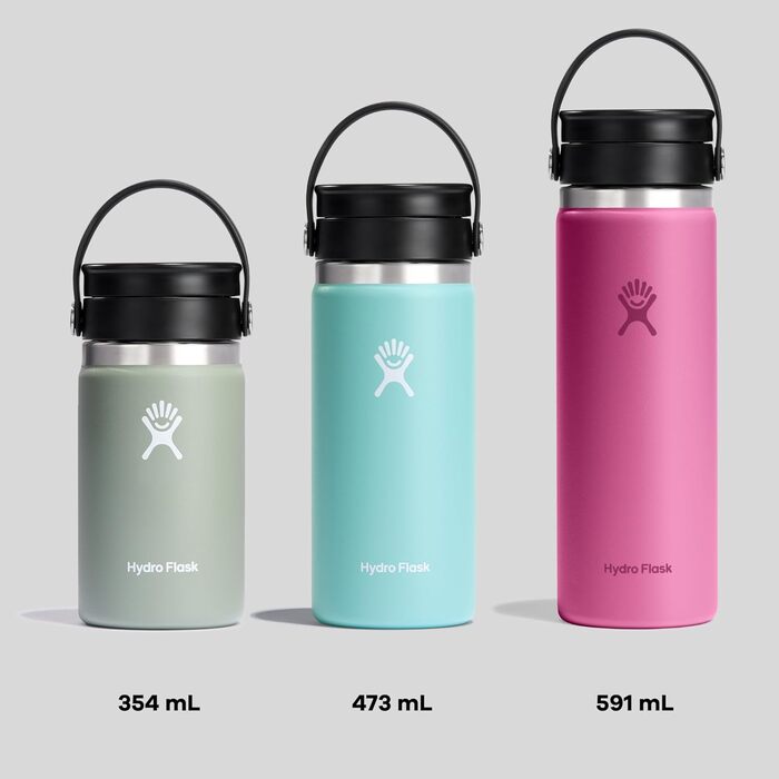Hydro Flask 12 oz Stainless Steel Vacuum Insulated Travel Thermos - Leakproof Lid - Coffee Thermos - Birch