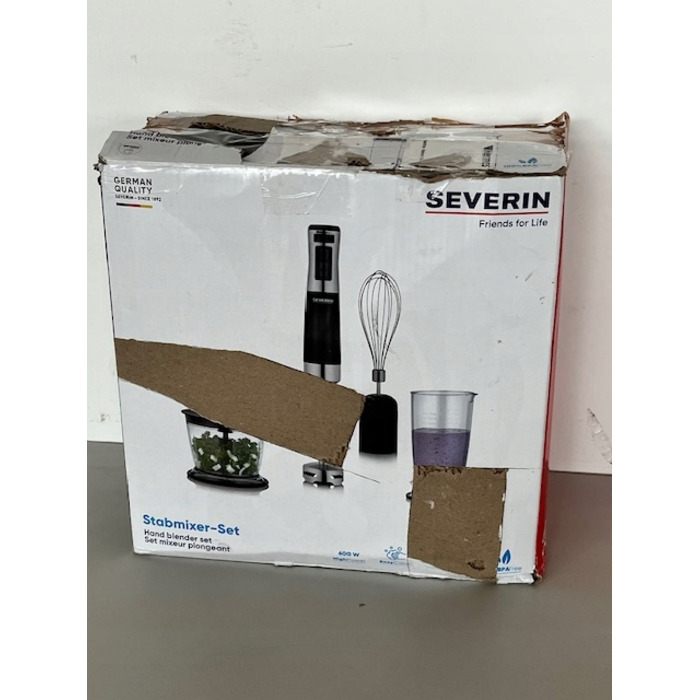 Ручний блендер Severin SM 3772, 600 Вт, сріблястий/сірий
