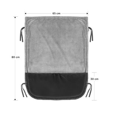 Zamboo Universal Car Seat Cover for Strollers and Buggies - Waterproof Outdoor Footmuff for Sport Carts & Joggers - Black Gray