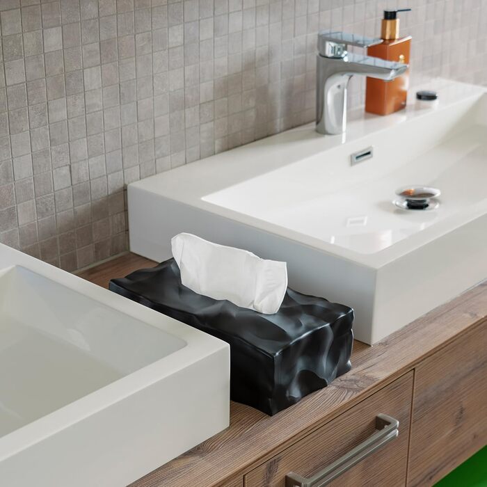 Essey Design Cosmetic Tissue Box Wipy Cube II, rectangular tissue dispenser